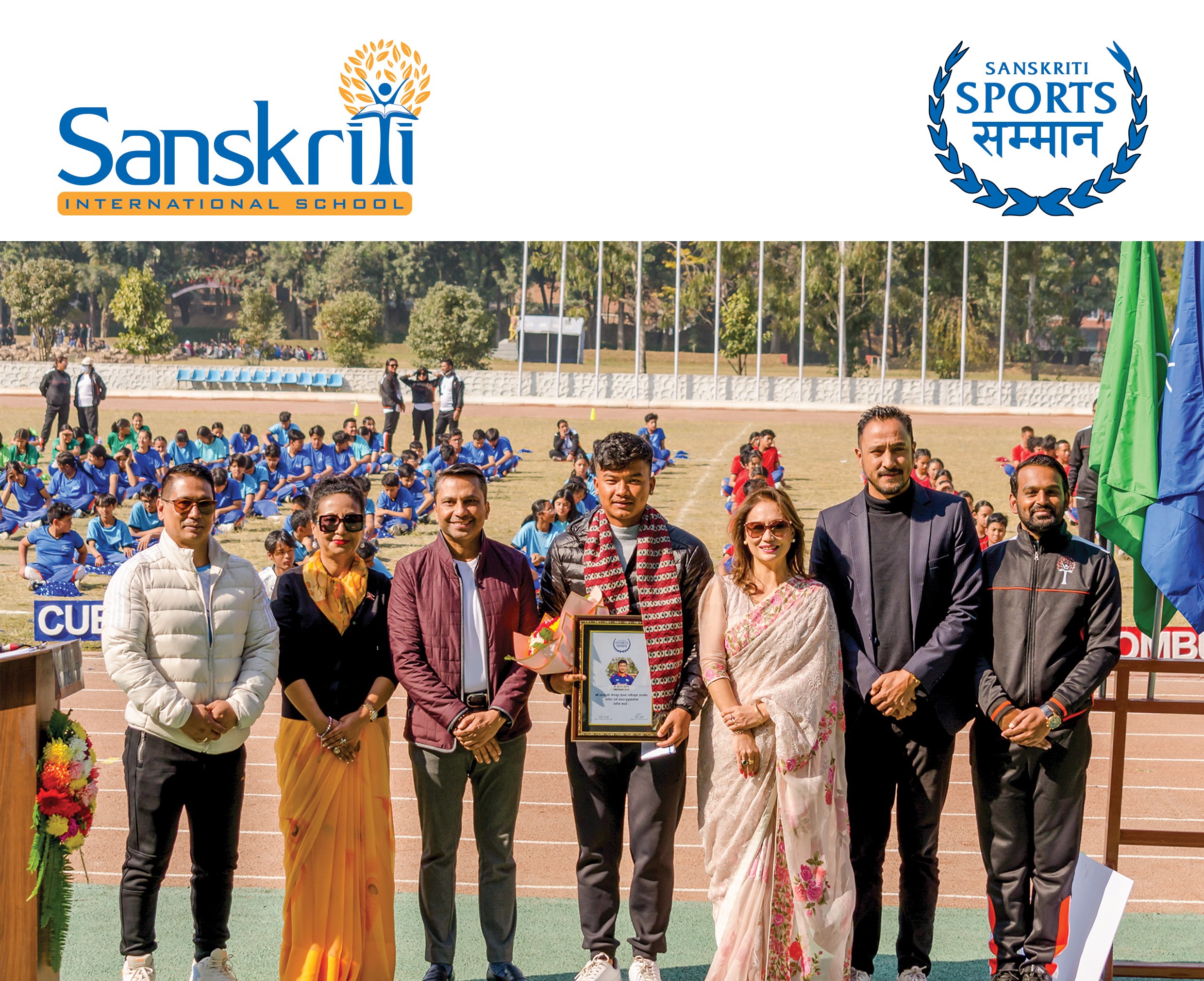 National Cricket icon Kushal Malla receives “Sanskriti Sports Samman 2023” award